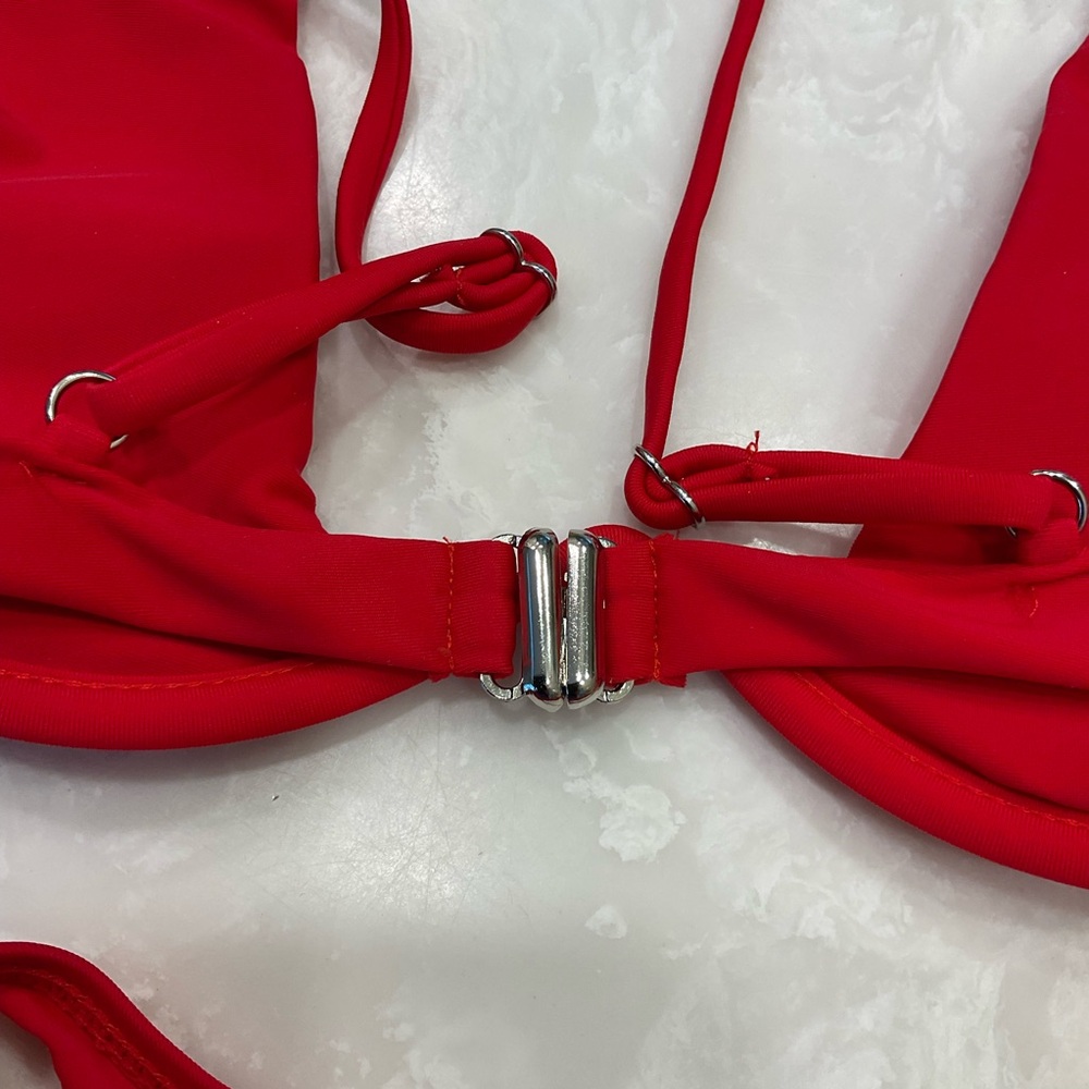 Bikini Two Piece, Red, Size M, NWOT, Removable Top Insert - Picture 10 of 16